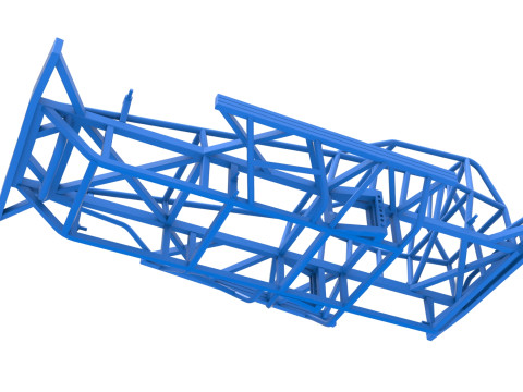 Frame of BriSCA Formula 1 Stock Car Scale 1 to 25 Modello di stampa 3D