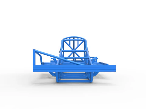 Frame of BriSCA Formula 1 Stock Car Scale 1 to 25 3D Print Model