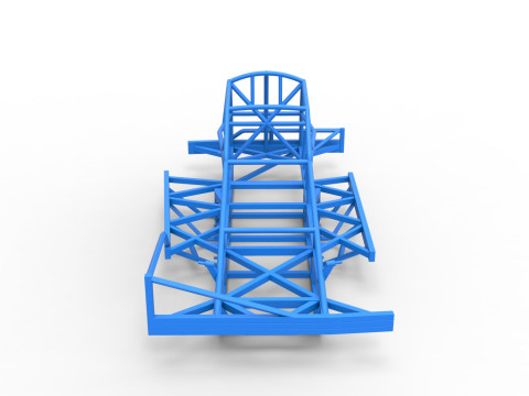 Frame of BriSCA Formula 1 Stock Car Scale 1 to 25 Modello di stampa 3D
