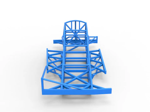Frame of BriSCA Formula 1 Stock Car Scale 1 to 25 3D Print Model