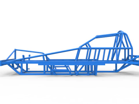 Frame of BriSCA Formula 1 Stock Car Scale 1 to 25 3D Print Model