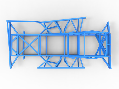 Frame of BriSCA Formula 1 Stock Car Scale 1 to 25 Modello di stampa 3D