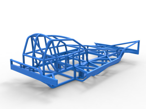 Frame of BriSCA Formula 1 Stock Car Scale 1 to 25 Modello di stampa 3D