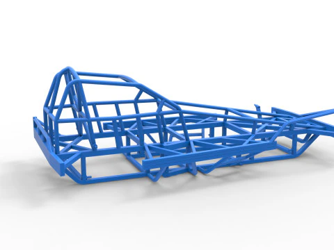 Frame of BriSCA Formula 1 Stock Car Scale 1 to 25 3D Print Model