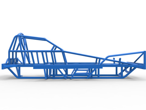 Frame of BriSCA Formula 1 Stock Car Scale 1 to 25 Modello di stampa 3D