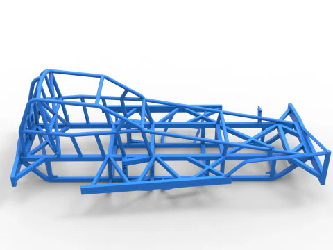 Frame of BriSCA Formula 1 Stock Car Scale 1 to 25 3D Print Model