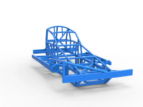 Frame of BriSCA Formula 1 Stock Car Scale 1 to 25 3D Print Model