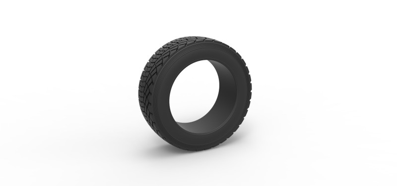 Offroad tire 136 Scale 1 to 25 Model Cetak 3D .c4d .max .obj .3ds .fbx .stl .blend