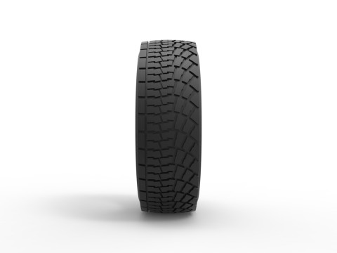 Offroad tire 136 Scale 1 to 25 Model Cetak 3D