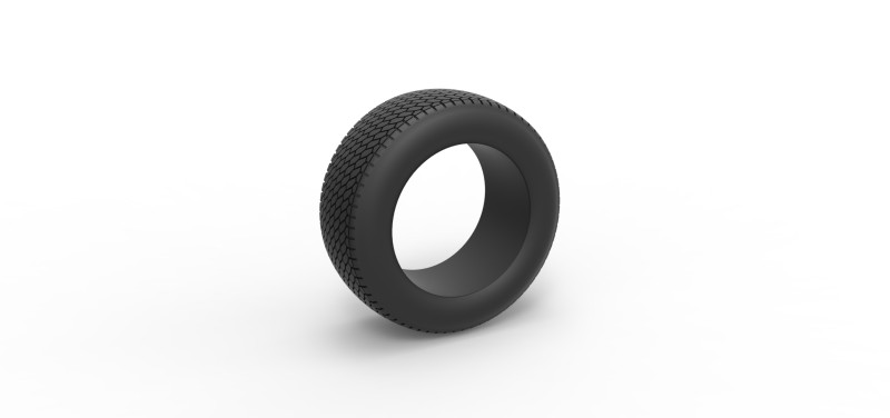 Tire of Dirt Modified stock car V7 Scale 1 to 25 3D Baskı Modeli .c4d .max .obj .3ds .fbx .stl .blend 