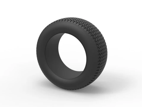 Tire of Dirt Modified stock car V7 Scale 1 to 25 3D Print Model