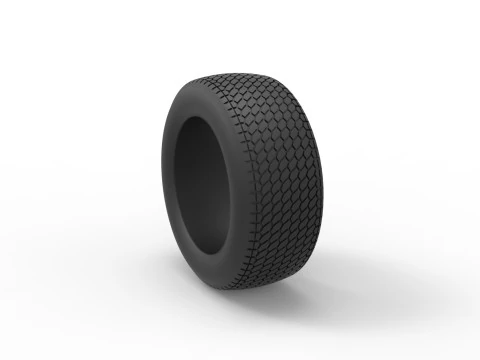 Tire of Dirt Modified stock car V7 Scale 1 to 25 3D Print Model