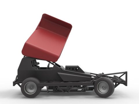 BriSCA Formula 1 Stock Car for Dirt while turning Scale 1 to 25 Modèles 3D en vedette