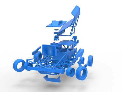 BriSCA Formula 1 Stock Car for Dirt while turning Scale 1 to 25 Modèles 3D en vedette