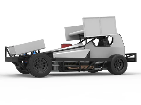 BriSCA Formula 1 Stock Car for Asphalt Scale 1 to 25 3D Print Model