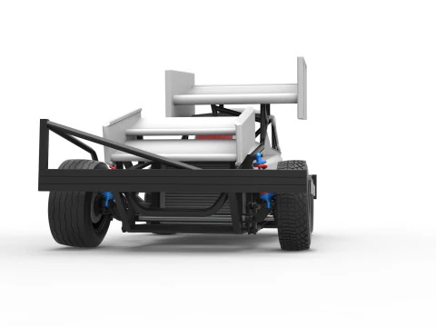 BriSCA Formula 1 Stock Car for Asphalt Scale 1 to 25 3D Print Model