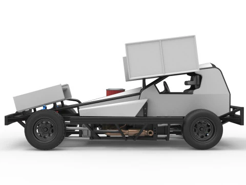 BriSCA Formula 1 Stock Car for Asphalt Scale 1 to 25 3D Print Model