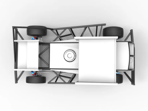 BriSCA Formula 1 Stock Car for Asphalt Scale 1 to 25 3D Print Model