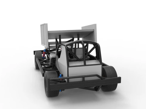 BriSCA Formula 1 Stock Car for Asphalt Scale 1 to 25 3D Print Model