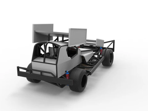 BriSCA Formula 1 Stock Car for Asphalt Scale 1 to 25 3D Print Model