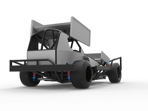 BriSCA Formula 1 Stock Car for Asphalt Scale 1 to 25 3D Print Model