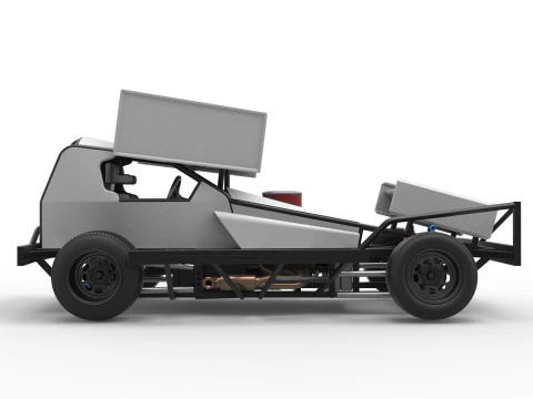 BriSCA Formula 1 Stock Car for Asphalt Scale 1 to 25 3D Print Model
