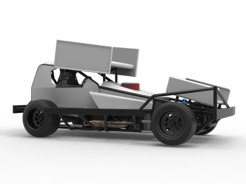 BriSCA Formula 1 Stock Car for Asphalt Scale 1 to 25 3D Print Model