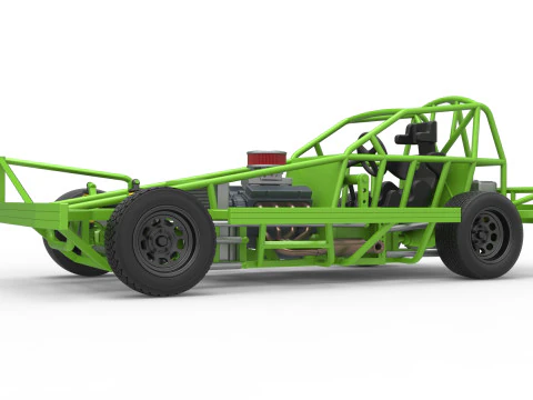 Base Stock Car BriSCA F&oacute;rmula 1 para Asfalto Escala 1 a 25 Modelo de Impressão 3D