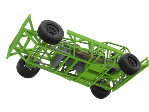 Base Stock Car BriSCA F&oacute;rmula 1 para Asfalto Escala 1 a 25 Modelo de Impressão 3D