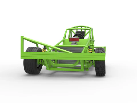 Base Stock Car BriSCA F&oacute;rmula 1 para Asfalto Escala 1 a 25 Modelo de Impressão 3D