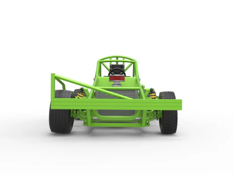 Base Stock Car BriSCA F&oacute;rmula 1 para Asfalto Escala 1 a 25 Modelo de Impressão 3D