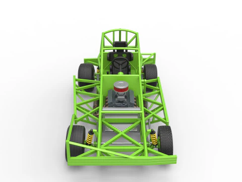 Base Stock Car BriSCA F&oacute;rmula 1 para Asfalto Escala 1 a 25 Modelo de Impressão 3D