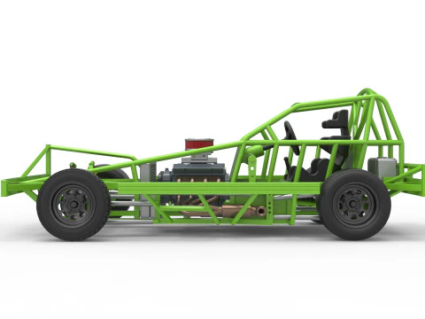 Base Stock Car BriSCA F&oacute;rmula 1 para Asfalto Escala 1 a 25 Modelo de Impressão 3D