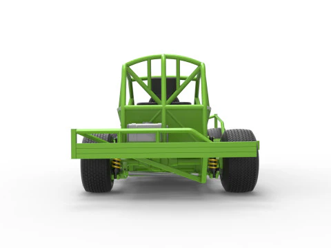 Base Stock Car BriSCA F&oacute;rmula 1 para Asfalto Escala 1 a 25 Modelo de Impressão 3D