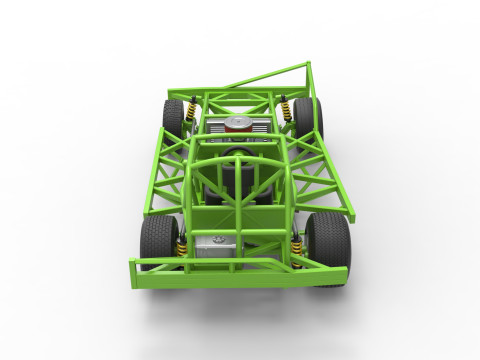 BriSCA Formula 1 Stock Car Base for Asphalt Scale 1 to 25 3D-Druckmodell