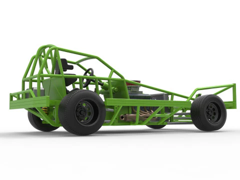 Base Stock Car BriSCA F&oacute;rmula 1 para Asfalto Escala 1 a 25 Modelo de Impressão 3D