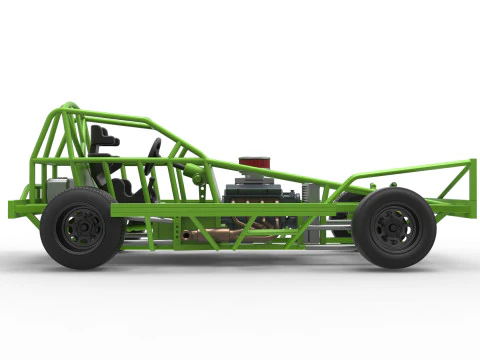 Base Stock Car BriSCA F&oacute;rmula 1 para Asfalto Escala 1 a 25 Modelo de Impressão 3D