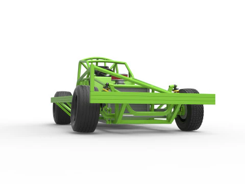 Base Stock Car BriSCA F&oacute;rmula 1 para Asfalto Escala 1 a 25 Modelo de Impressão 3D