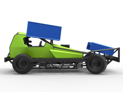 BriSCA Formula 1 Stock Car for Asphalt while turning Scale 1 to 25 3D-printmodel