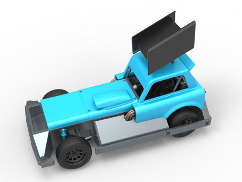 New Zealand Superstock car Version 3 Scale 1 to 25 3Dプリントモデル