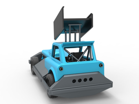 New Zealand Superstock car Version 3 Scale 1 to 25 3Dプリントモデル