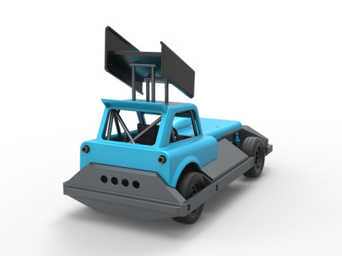 New Zealand Superstock car Version 3 Scale 1 to 25 3Dプリントモデル