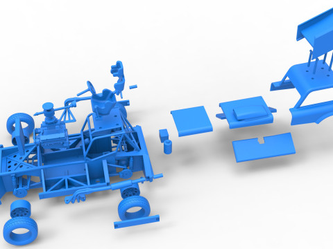New Zealand Superstock car Version 3 Scale 1 to 25 3Dプリントモデル