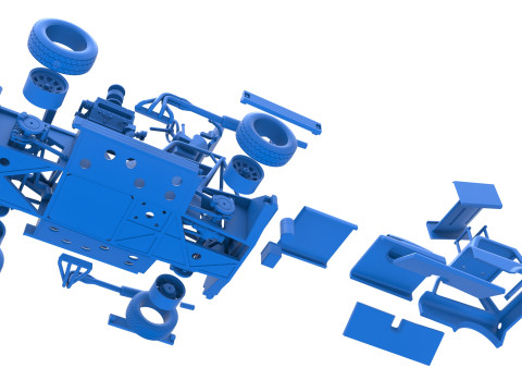 New Zealand Superstock car Version 3 Scale 1 to 25 3Dプリントモデル