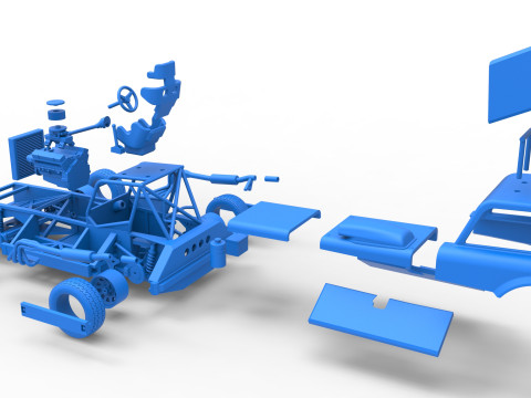 New Zealand Superstock car Version 3 Scale 1 to 25 3Dプリントモデル