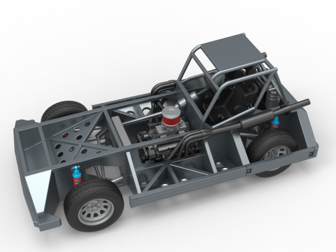 New Zealand Superstock car Base Version 3 Scale 1 to 25 3D प्रिंट मॉडल