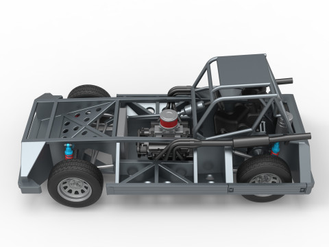 New Zealand Superstock car Base Version 3 Scale 1 to 25 3D प्रिंट मॉडल