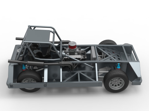 New Zealand Superstock car Base Version 3 Scale 1 to 25 3D प्रिंट मॉडल