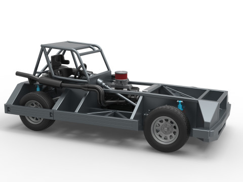 New Zealand Superstock car Base Version 3 Scale 1 to 25 3D प्रिंट मॉडल