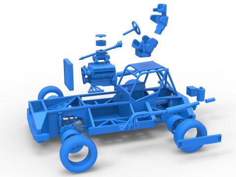 New Zealand Superstock car Base Version 3 Scale 1 to 25 3D प्रिंट मॉडल